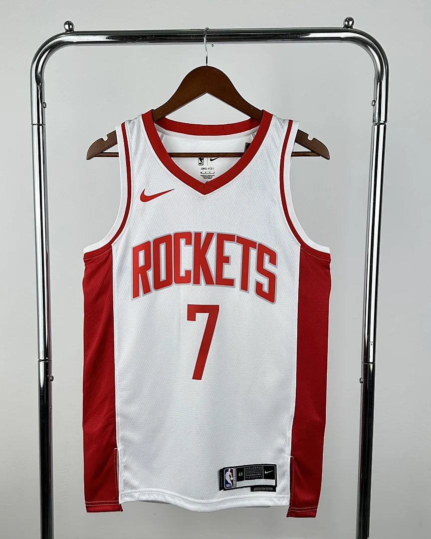 Camisola NBA Houston Rockets Kevin Durant #7 Branca 2023