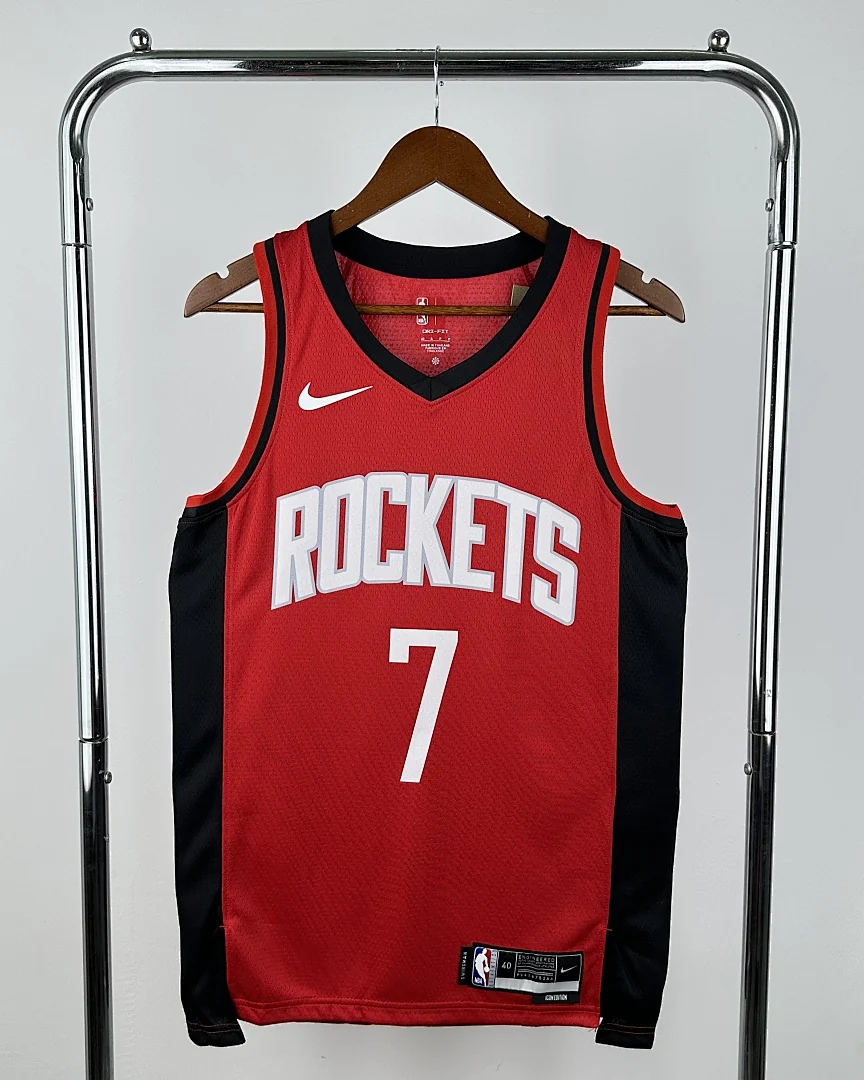 Camisola NBA Houston Rockets Kevin Durant #7 Vermelha 2023
