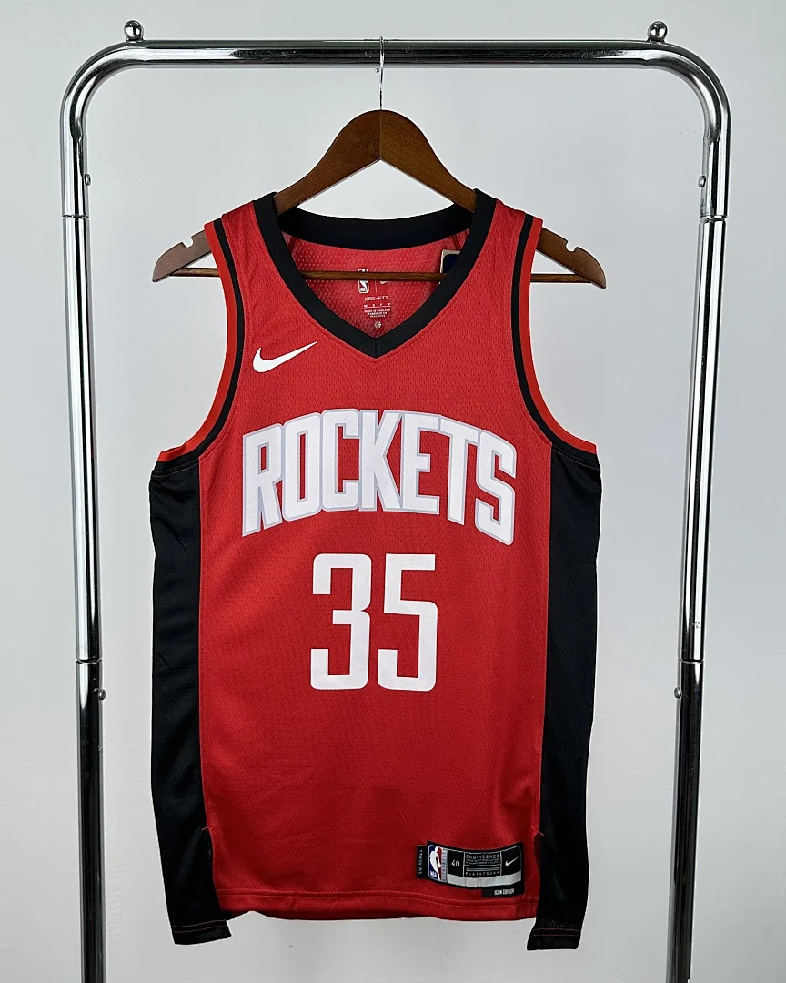 Camisola NBA Houston Rockets Kevin Durant #35 Vermelha 2023