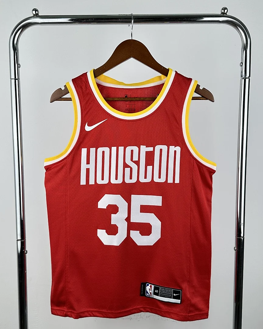 Camisola NBA Houston Rockets Kevin Durant #35 Retro Edição Especial Vermelha