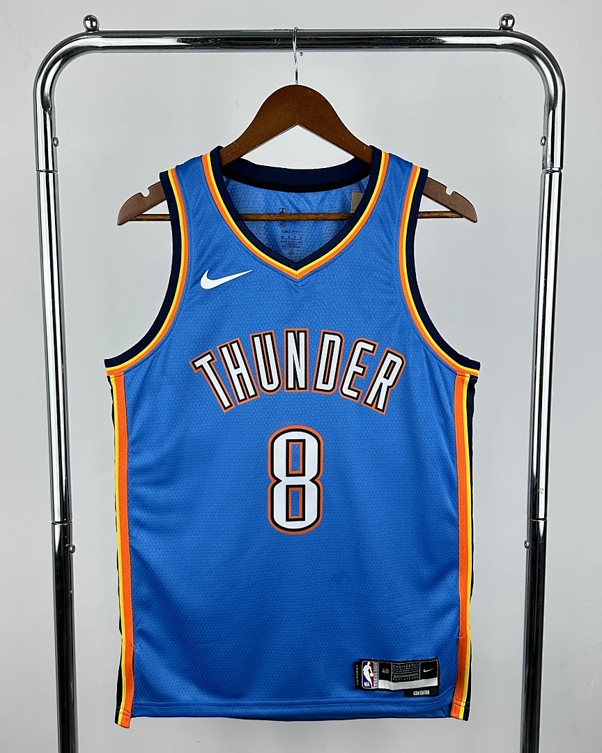 Camisola NBA Oklahoma City Thunder Jalen Williams #8 Azul 2023
