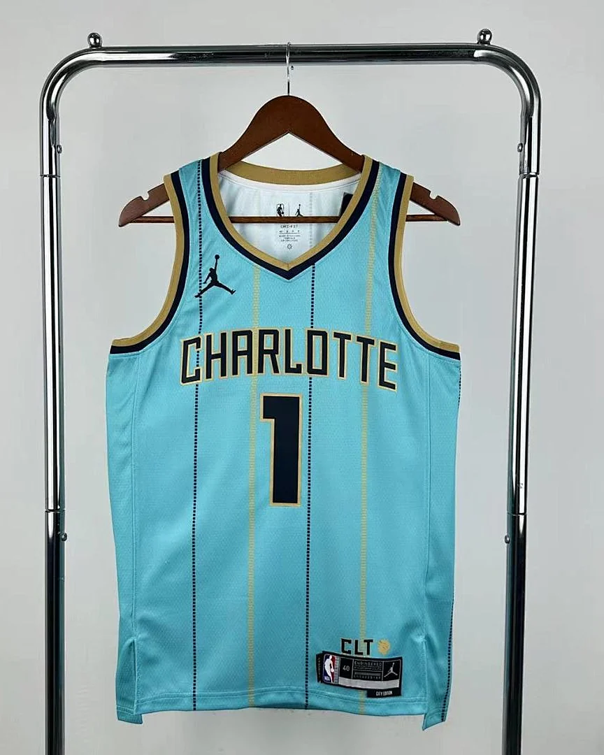 Camisola NBA Charlotte Hornets LaMelo Ball #1 City Edition 2025