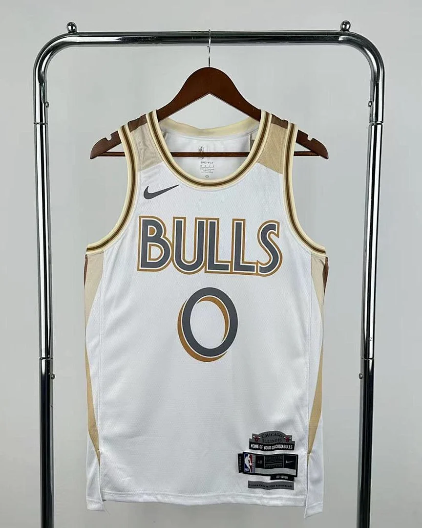 Camisola NBA Chicago Bulls Coby White #0 City Edition 2025