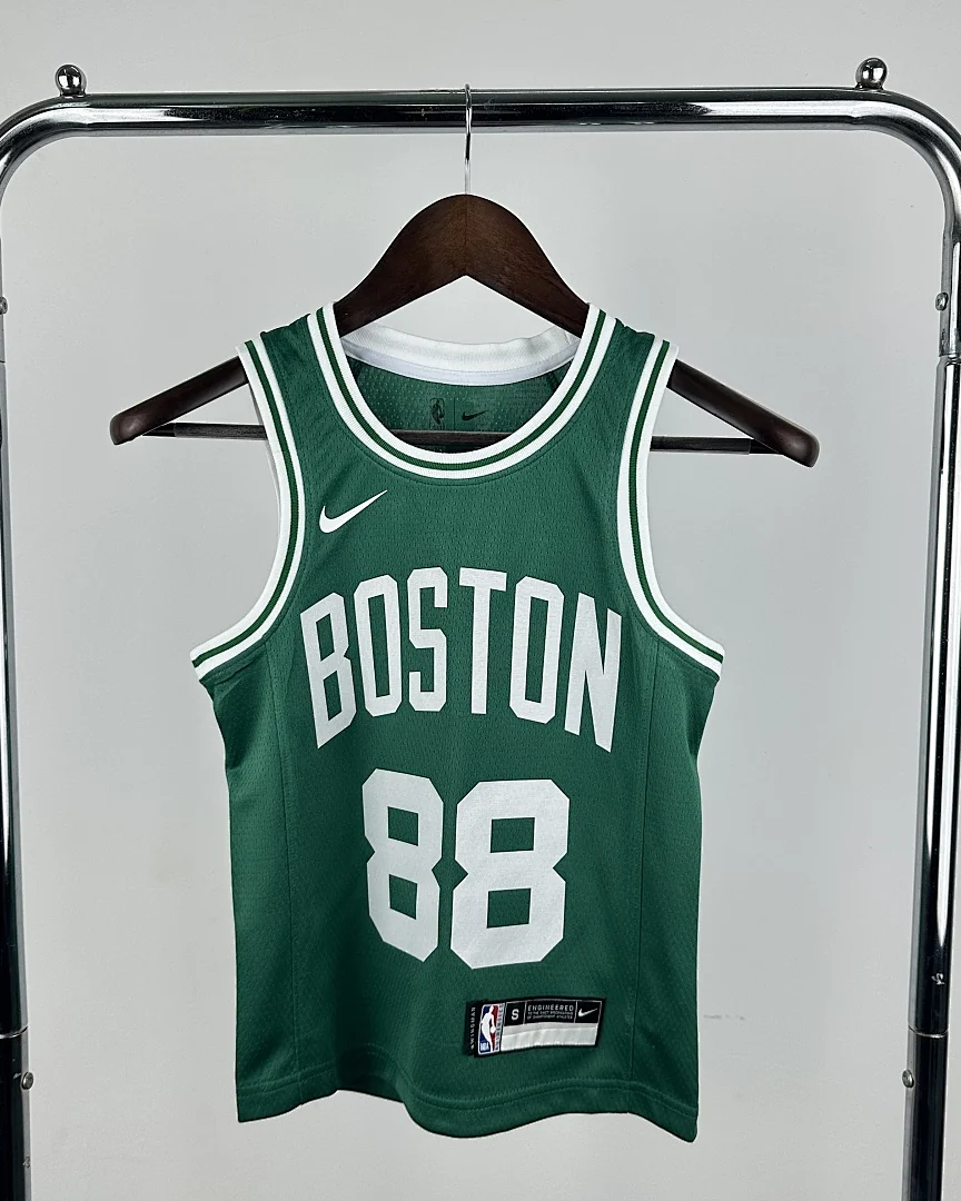 Kit Criança NBA Boston Celtics Neemias Queta #88 Verde Criança