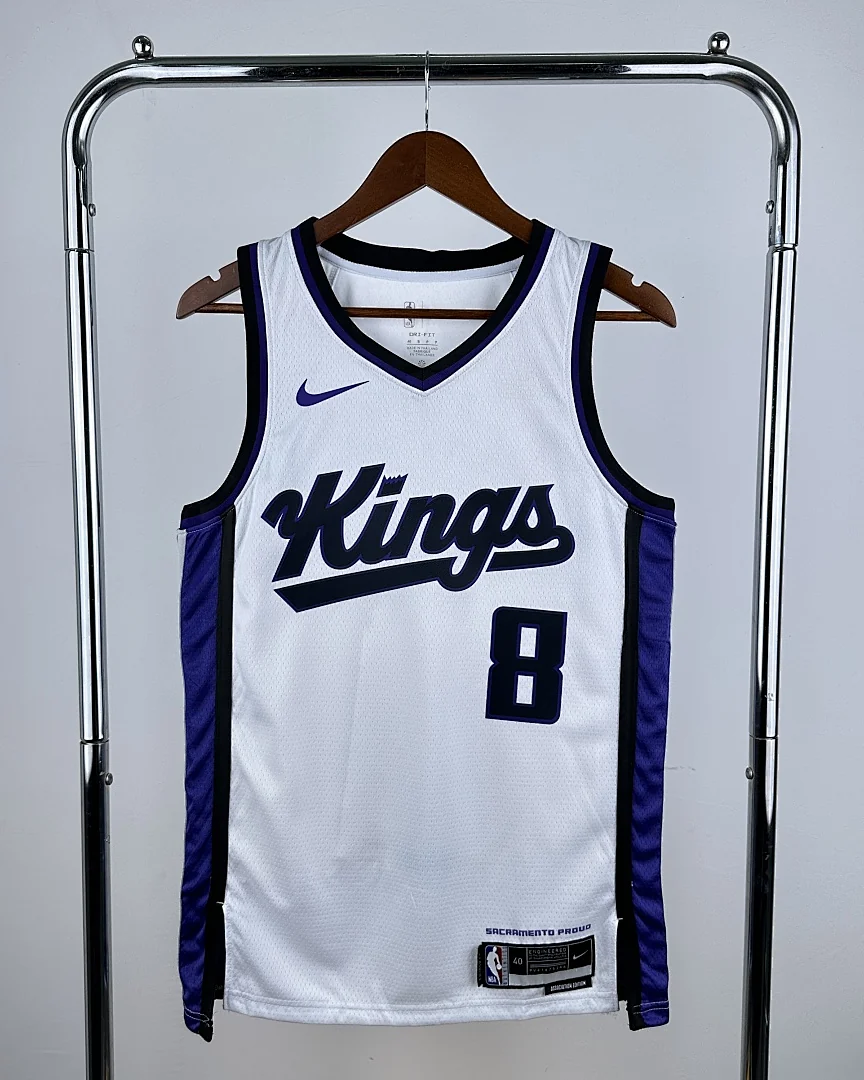 Camisola NBA Sacramento Kings Zach LaVine #8 Branca 2024