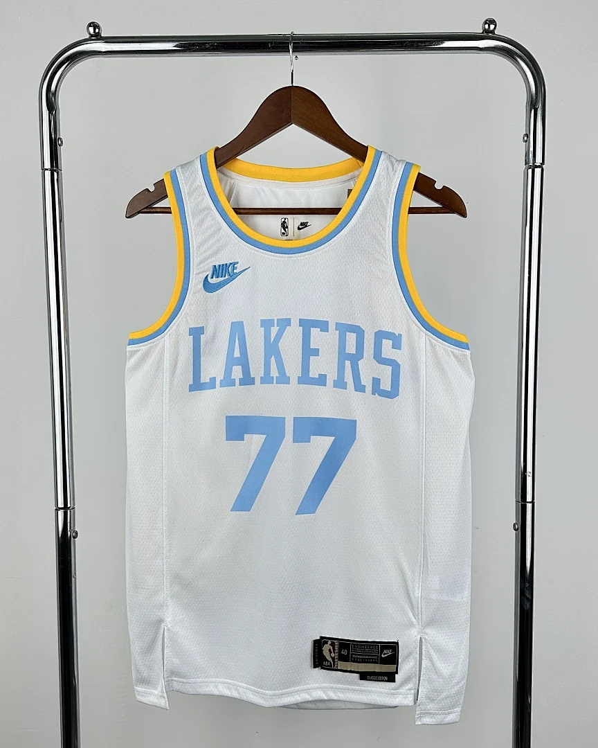 Camisola NBA Los Angeles Lakers Luka Doncic #77 Retro Edição Especial 2023