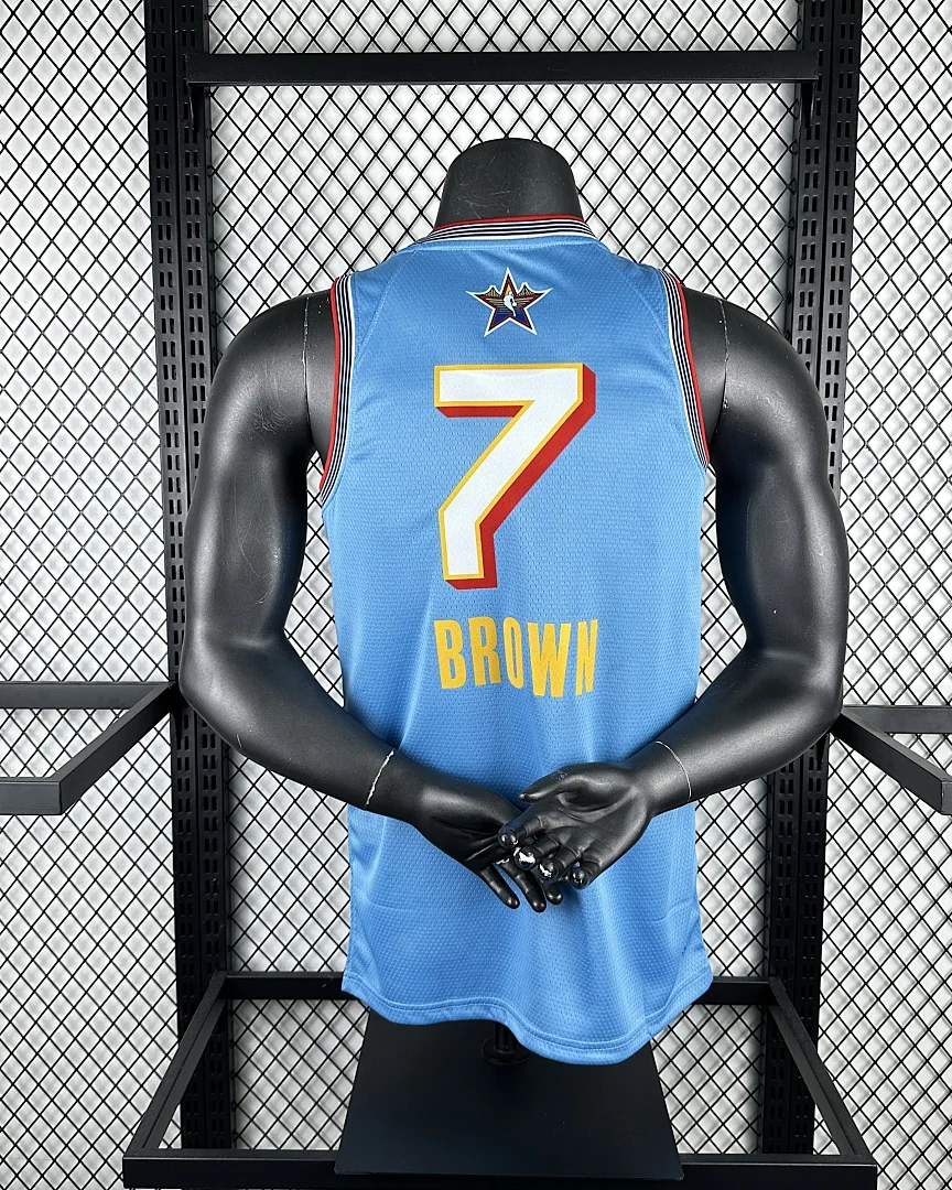 Camisola NBA All-Star Jaylen Brown #7 Edição Especial Azul-Clara 2025