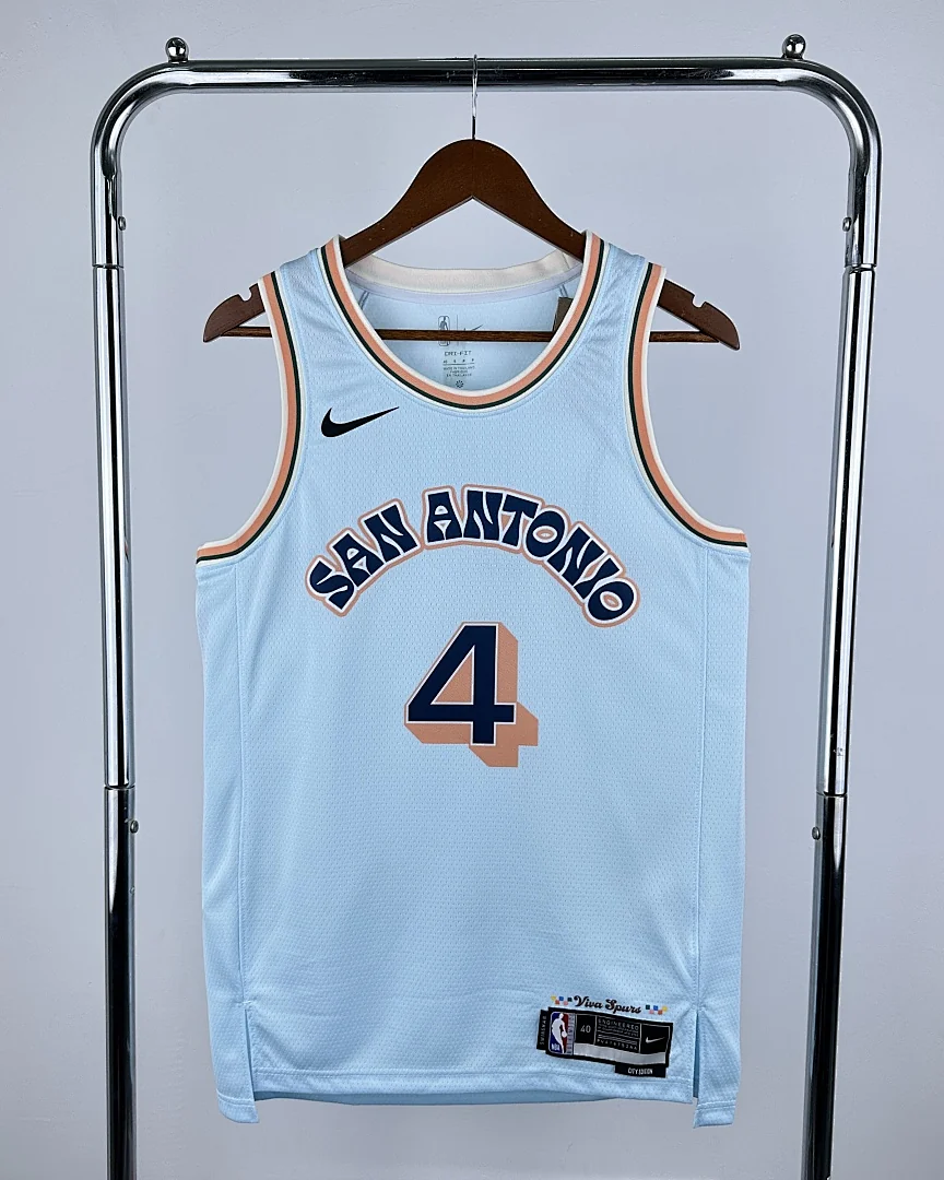 Camisola NBA San Antonio Spurs De'Aaron Fox #4 City Edition 2025