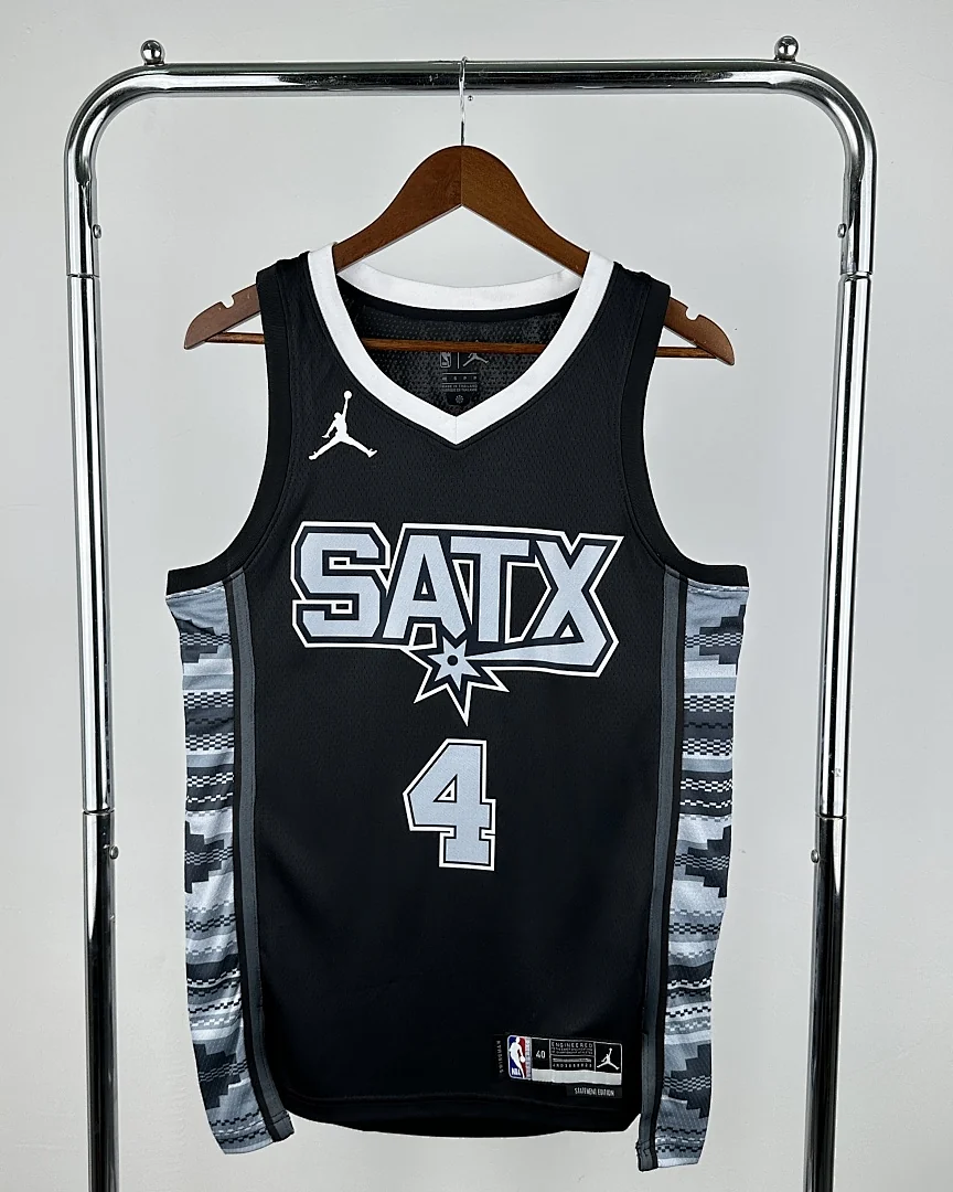 Camisola NBA San Antonio Spurs De'Aaron Fox #4 Jordan 2023