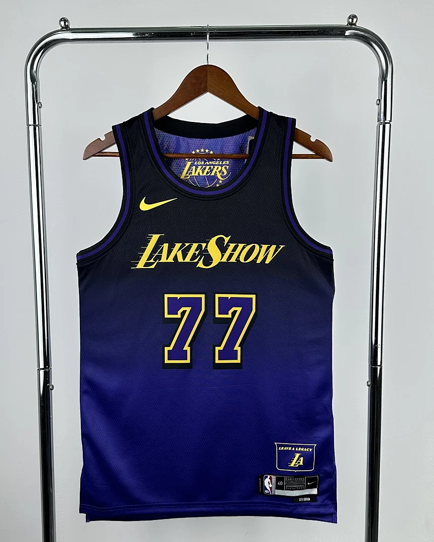 Camisola NBA Los Angeles Lakers Luka Doncic #77 City Edition 2025