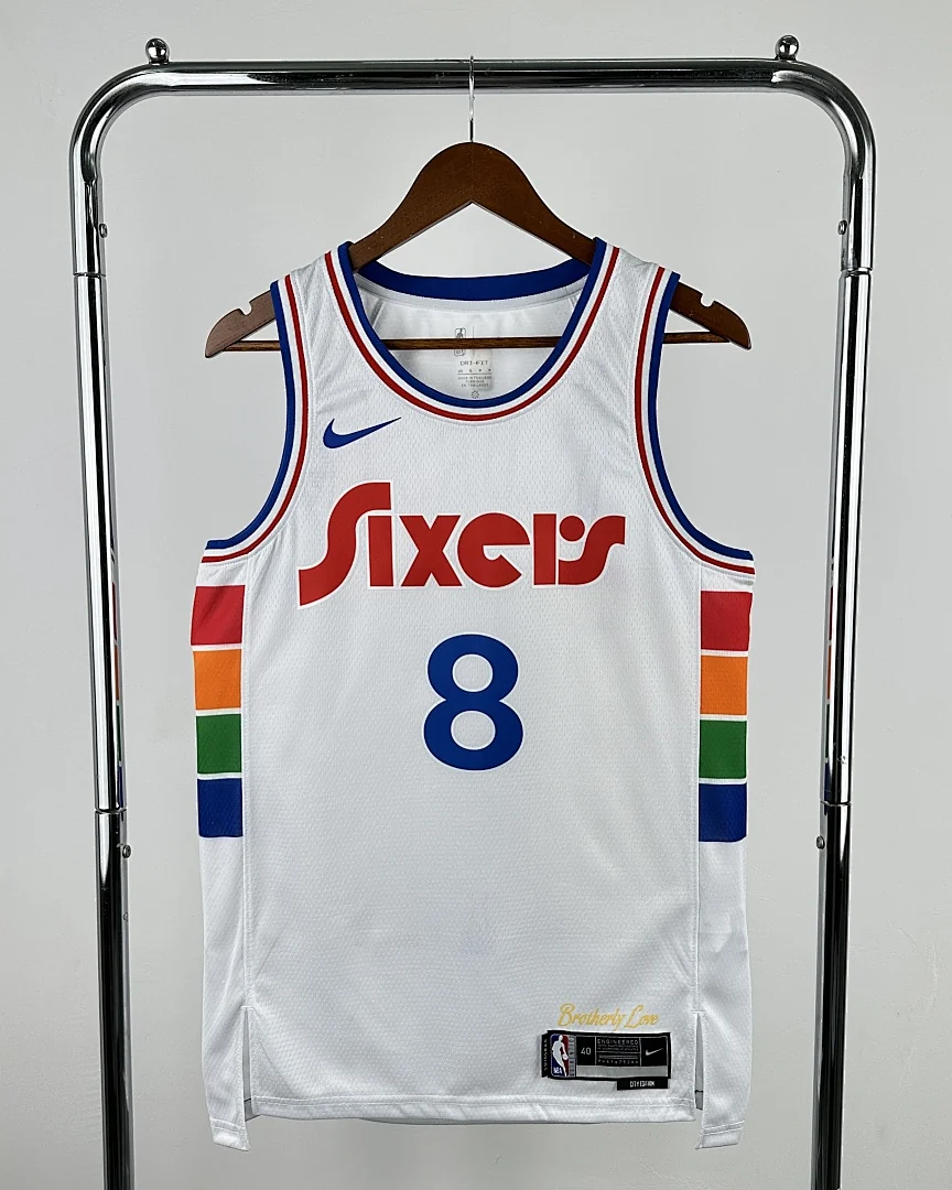 Camisola NBA Philadelphia 76ers Paul George #8 Edição Especial 2025