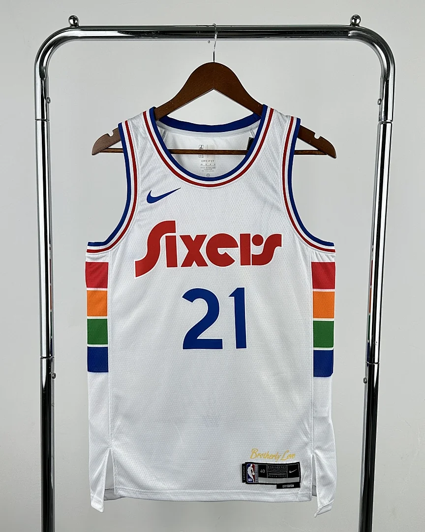 Camisola NBA Philadelphia 76ers Joel Embiid #21 Edição Especial 2025
