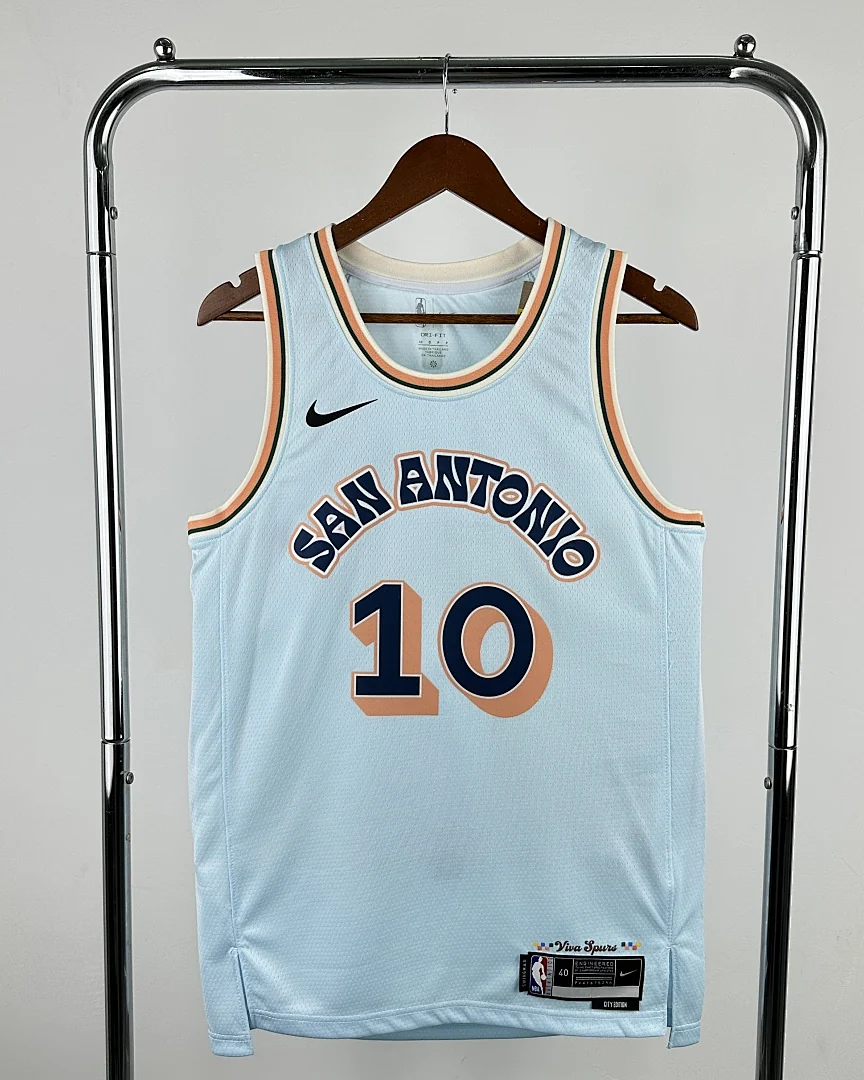 Camisola NBA San Antonio Spurs Jeremy Sochan #10 Edição Especial 2025