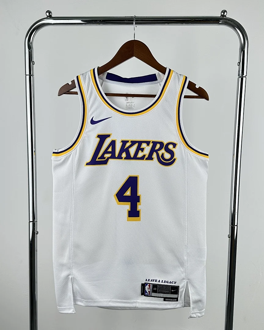 Camisola NBA Los Angeles Lakers Dalton Knecht #4 Branca 2023