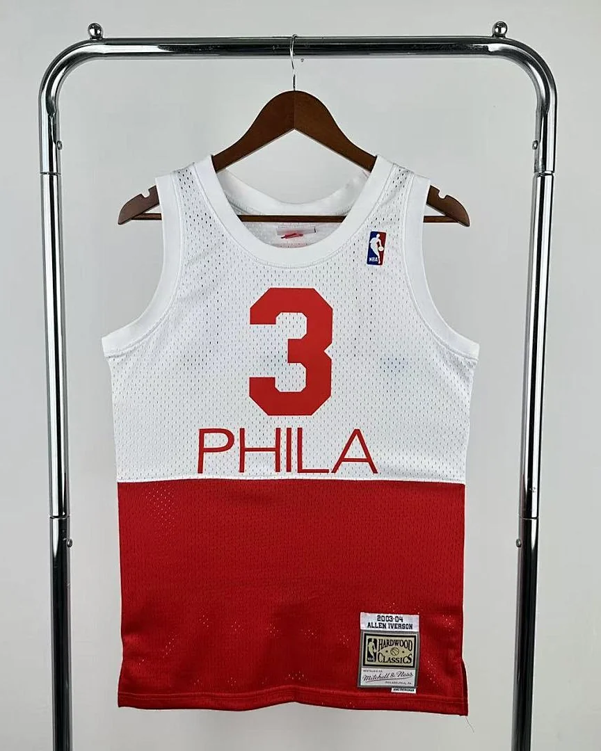 Camisola NBA Philadelphia 76ers Allen Iverson #3 Retro Mitchell & Ness 2003/04