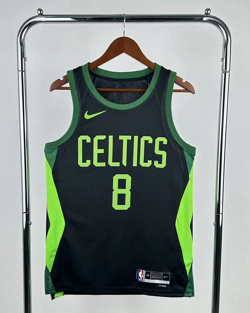 Camisola NBA Boston Celtics Kristaps Porzingis #8 Edição Especial 2025