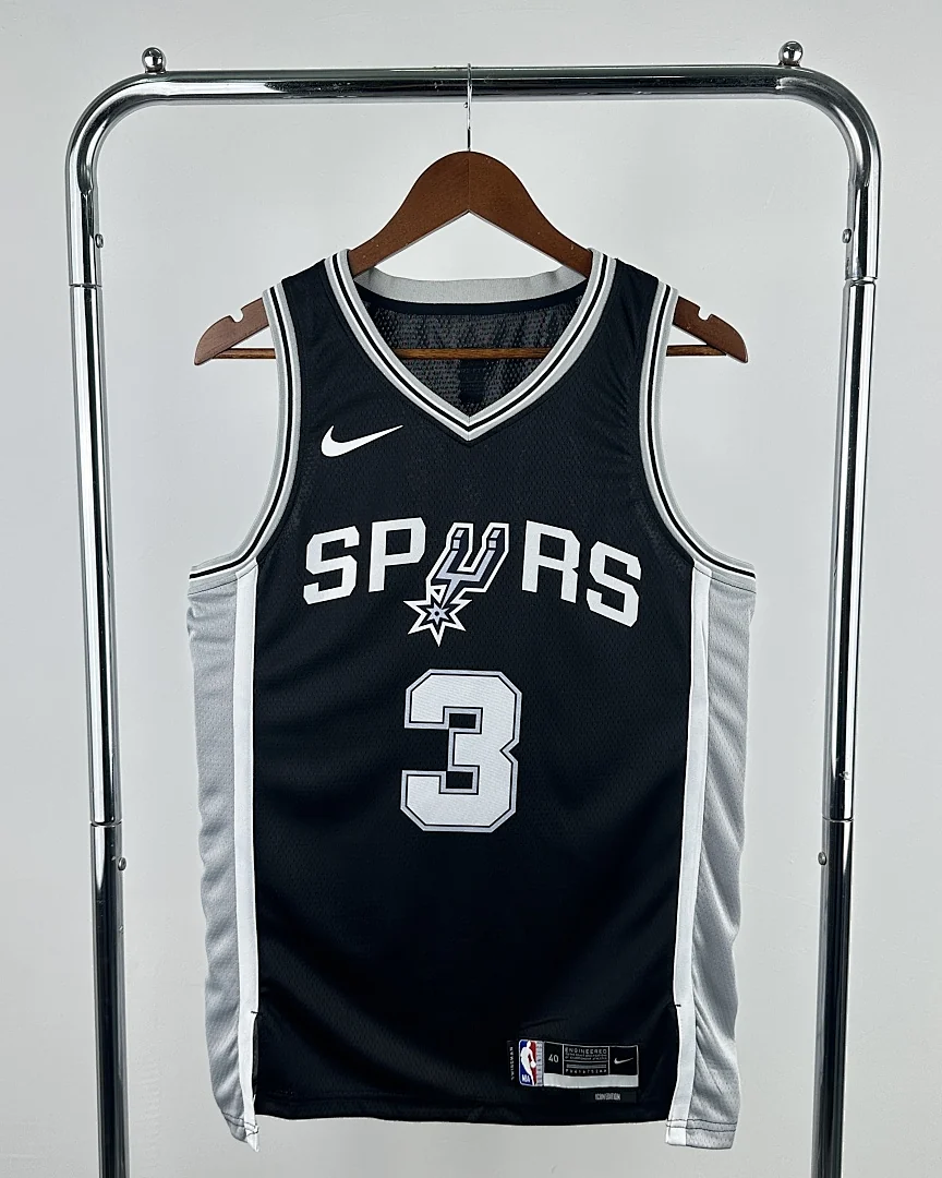Camisola NBA San Antonio Spurs Chris Paul #3 Preta 2023