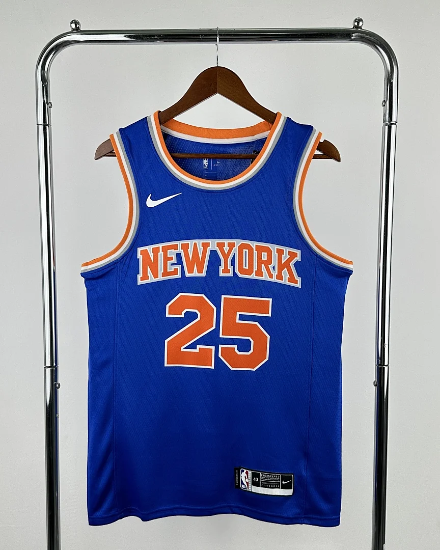 Camisola NBA New York Knicks Mikal Bridges #25 Azul
