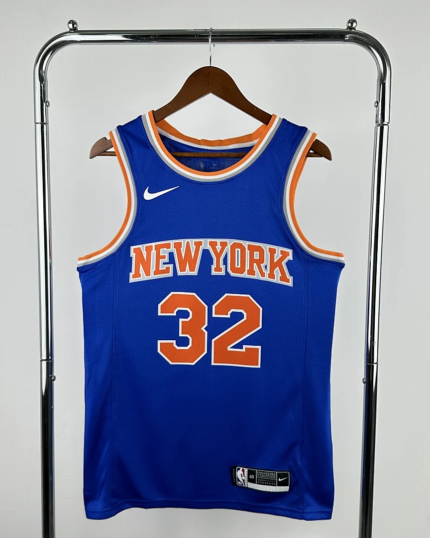 Camisola NBA New York Knicks Karl-Anthony Towns #32 Azul