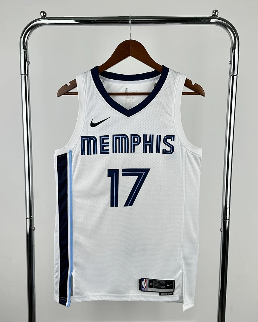 Camisola NBA Memphis Grizzlies Yuki Kawamura #17 Branca 2023