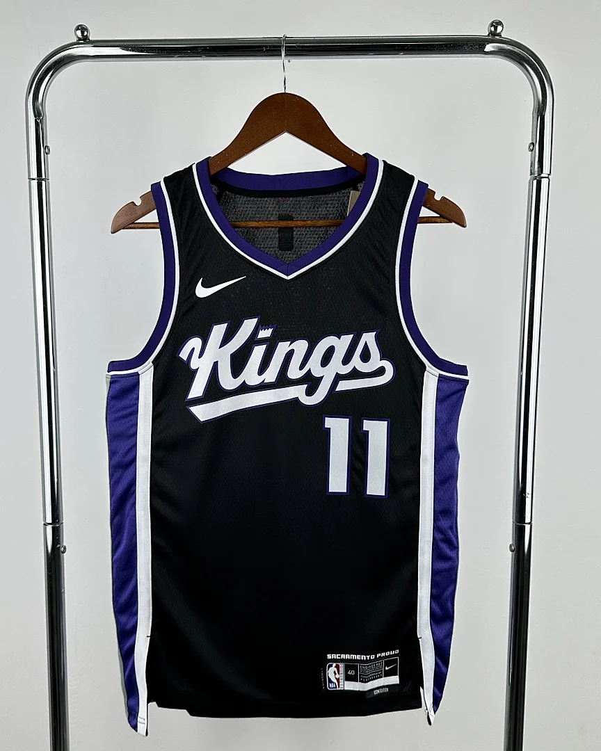 Camisola NBA Sacramento Kings Domantas Sabonis #11 Preta 2024