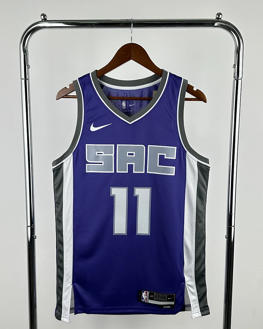 Camisola NBA Sacramento Kings Domantas Sabonis #11 Roxa 2023