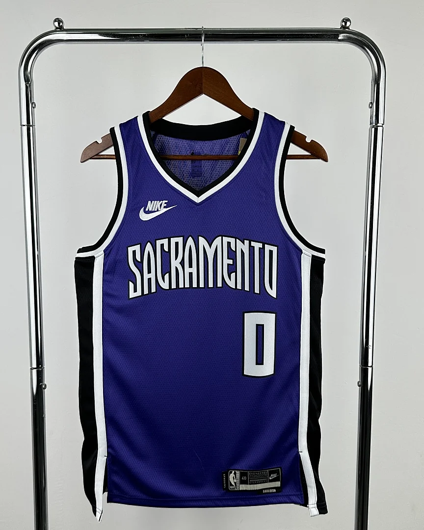 Camisola NBA Sacramento Kings Malik Monk #0 Retro 2025