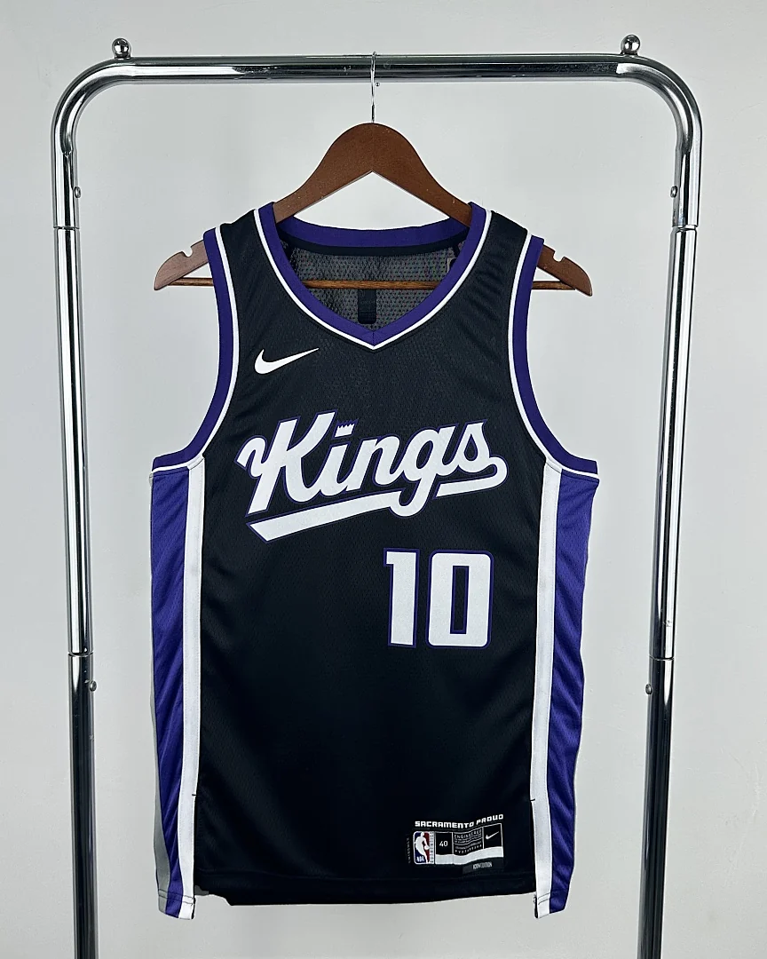 Camisola NBA Sacramento Kings DeMar DeRozan #10 Preta 2024