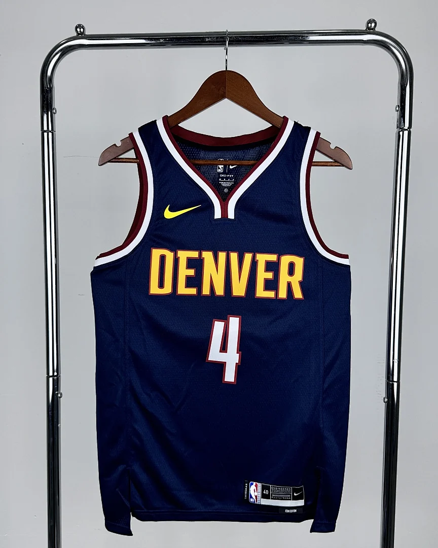 Camisola NBA Denver Nuggets #4 Azul-Marinho 2023