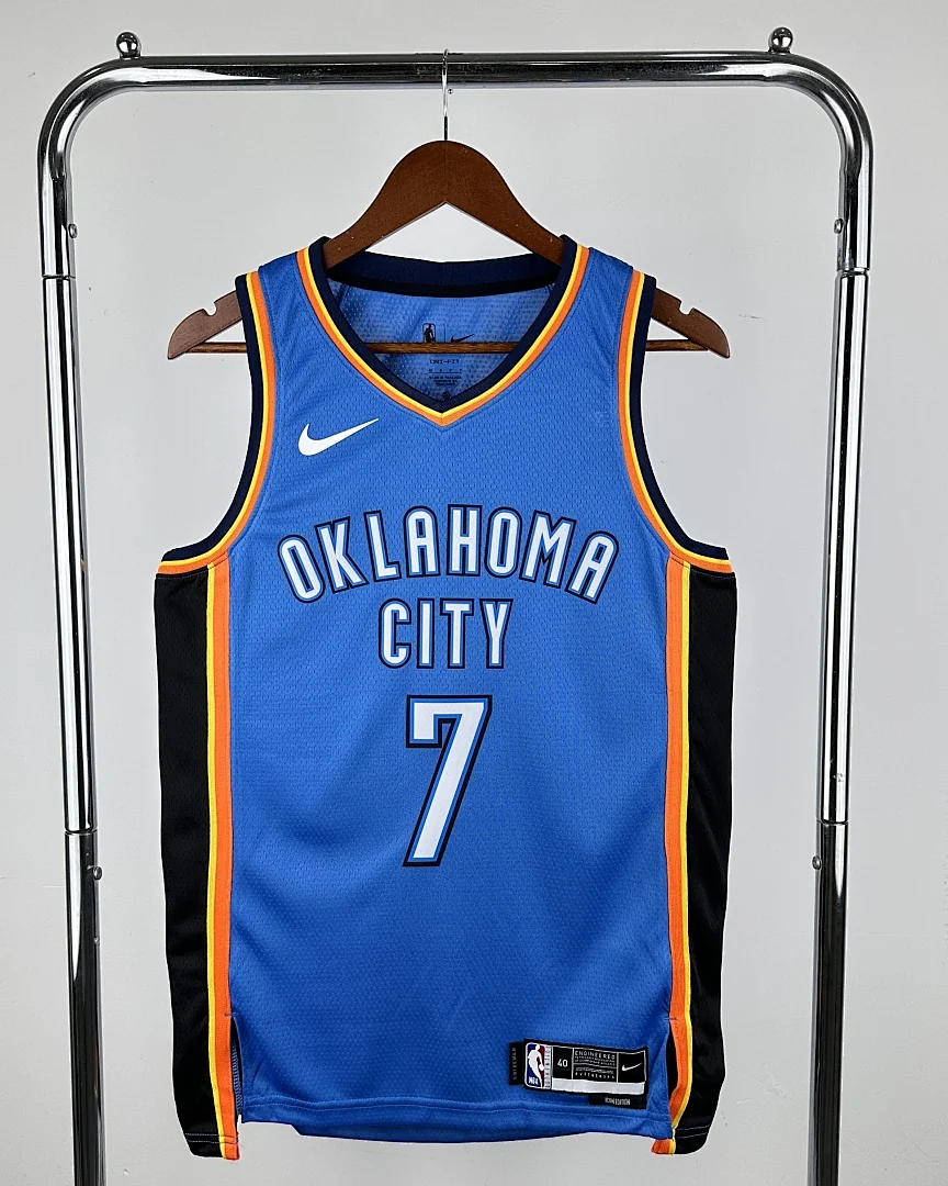 Camisola NBA Oklahoma City Thunder Chet Holmgren #7 Azul 2023