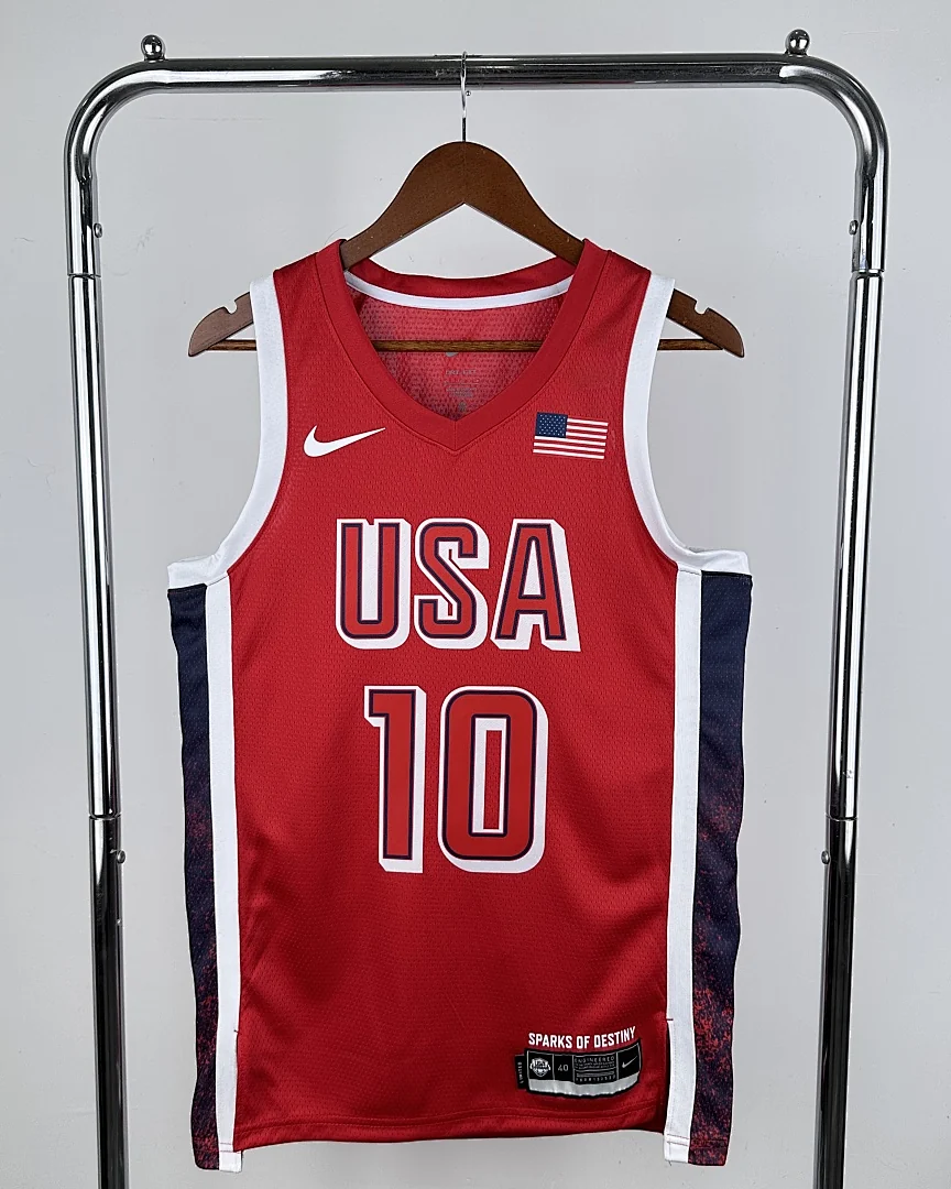Camisola Seleção dos Estados Unidos de Basquetebol 2024 Alternativa Jayson Tatum #10