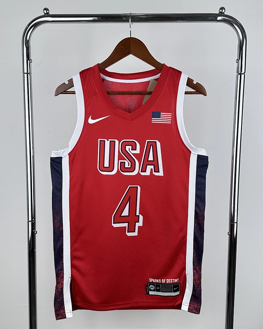 Camisola Seleção dos Estados Unidos de Basquetebol 2024 Alternativa Stephen Curry #4