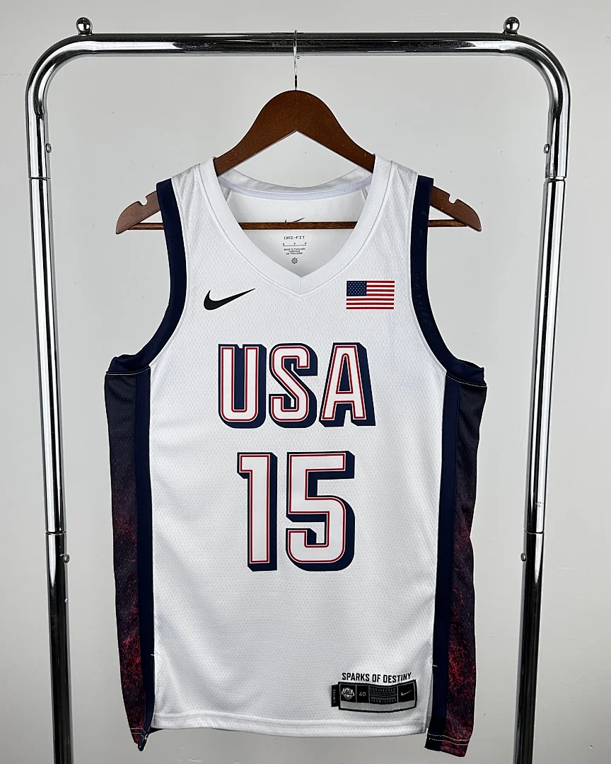 Camisola Seleção dos Estados Unidos de Basquetebol 2024 Principal Devin Booker #15
