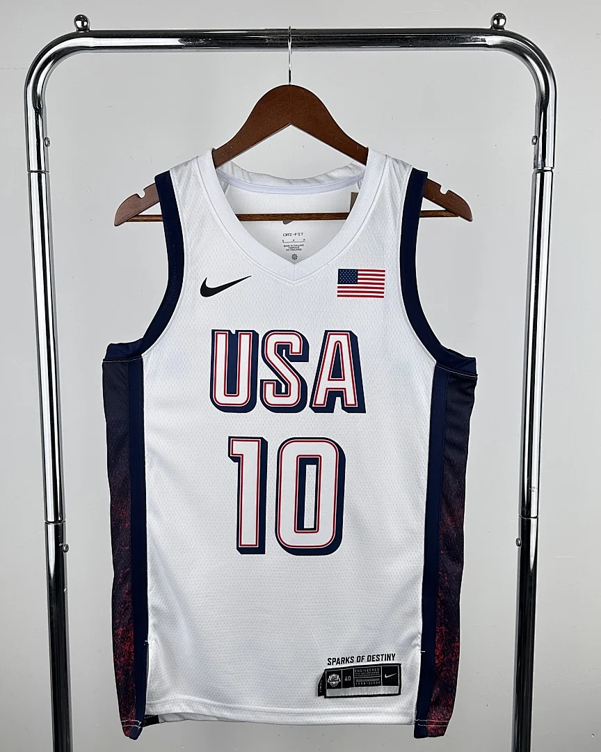 Camisola Seleção dos Estados Unidos de Basquetebol 2024 Principal Jayson Tatum #10