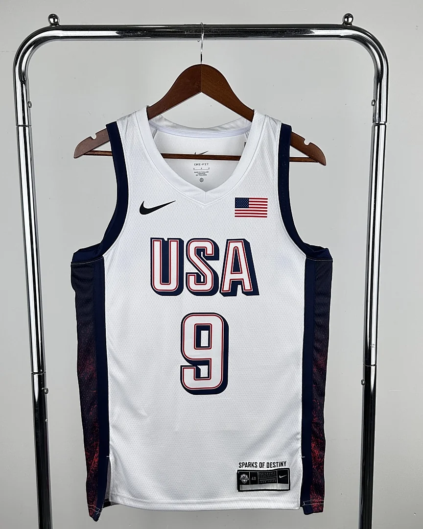 Camisola Seleção dos Estados Unidos de Basquetebol 2024 Principal Tyrese Haliburton #9