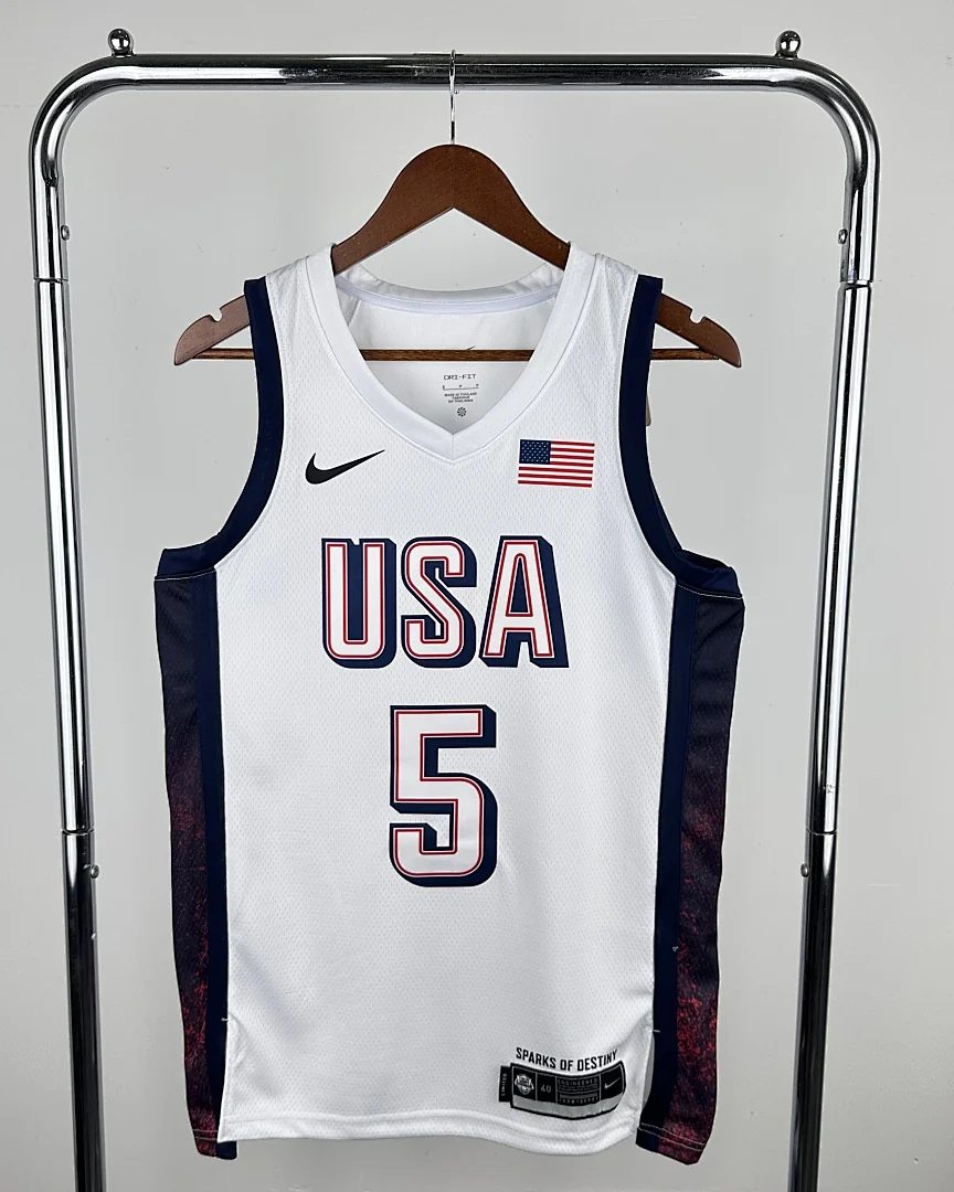 Camisola Seleção dos Estados Unidos de Basquetebol 2024 Principal Anthony Edwards #5
