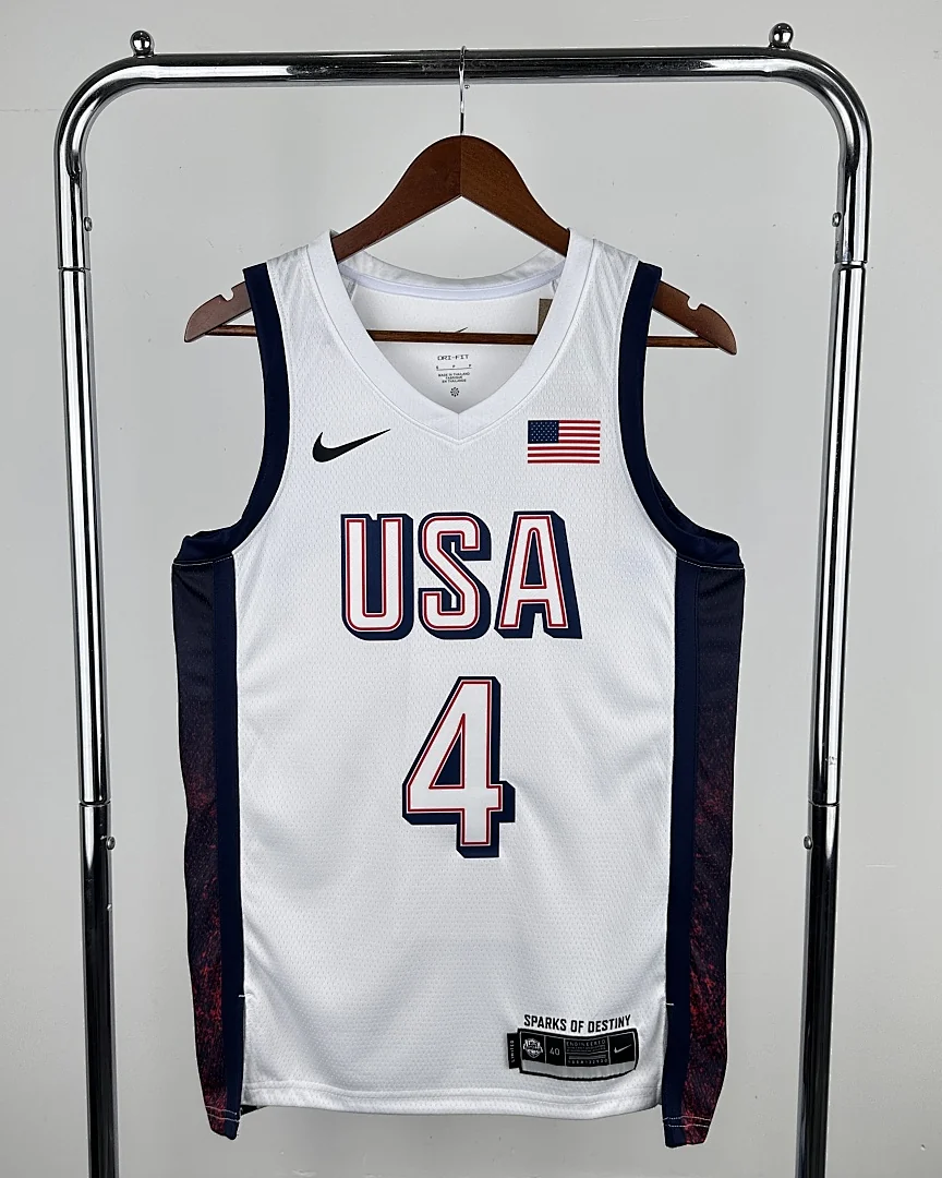 Camisola Seleção dos Estados Unidos de Basquetebol 2024 Principal Stephen Curry #4