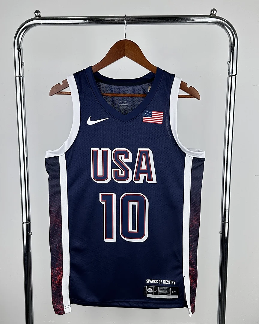 Camisola Seleção dos Estados Unidos de Basquetebol 2024 Terceira Jayson Tatum #10