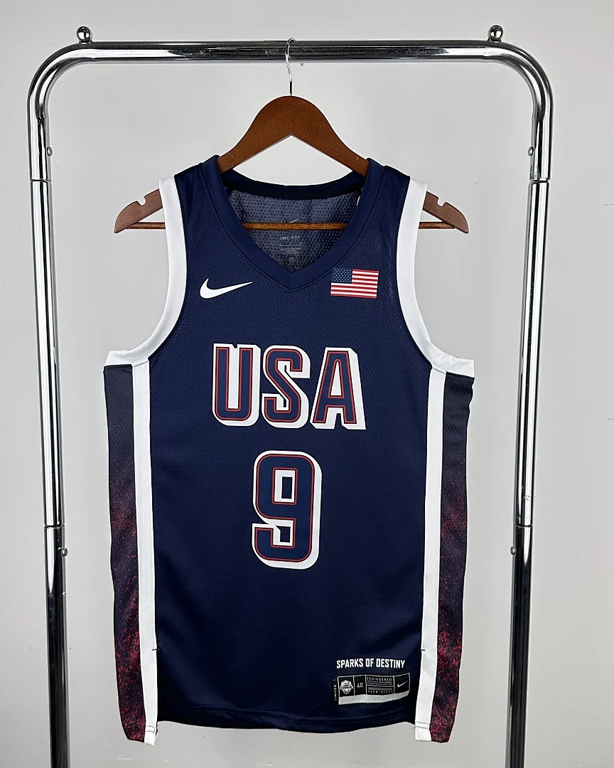 Camisola Seleção dos Estados Unidos de Basquetebol 2024 Terceira Tyrese Haliburton #9