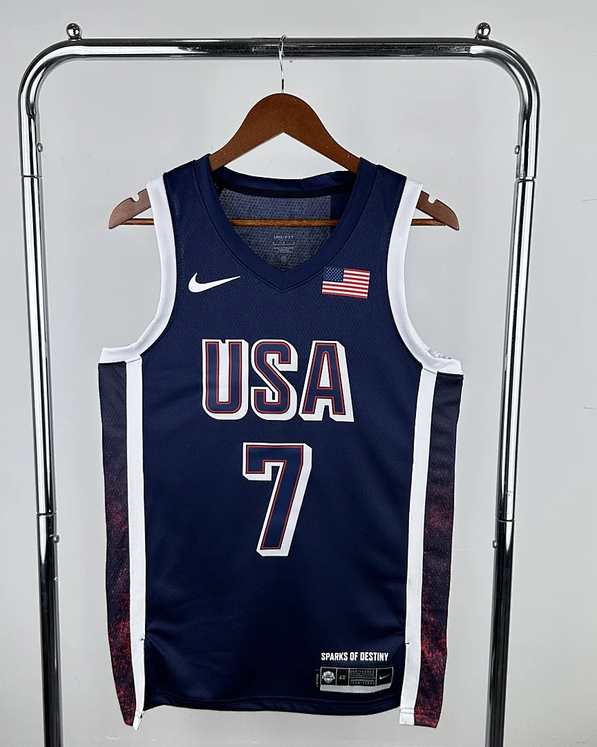 Camisola Seleção dos Estados Unidos de Basquetebol 2024 Terceira Kevin Durant #7