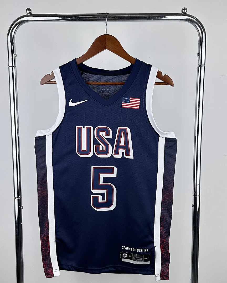 Camisola Seleção dos Estados Unidos de Basquetebol 2024 Terceira Anthony Edwards #5