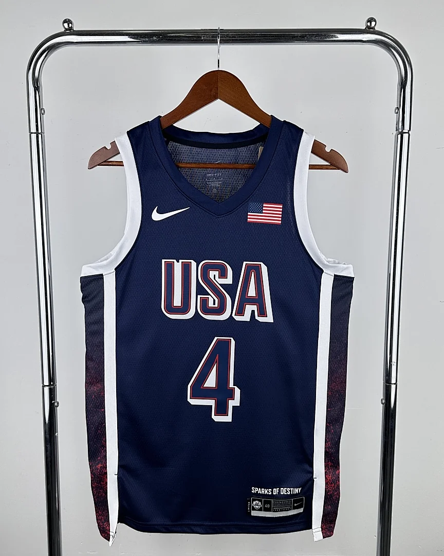 Camisola Seleção dos Estados Unidos de Basquetebol 2024 Terceira Stephen Curry #4