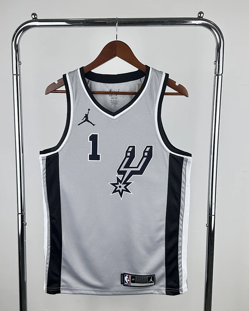 Camisola NBA San Antonio Spurs Victor Wembanyama #1 Jordan 2021