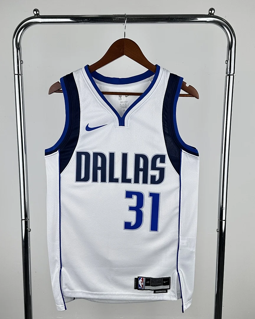 Camisola NBA Dallas Mavericks Klay Thompson #31 Branca 2023