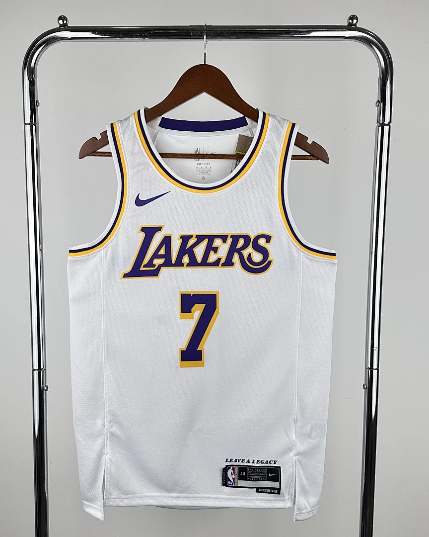 Camisola NBA Los Angeles Lakers Carmelo Anthony #7 Branca 2023