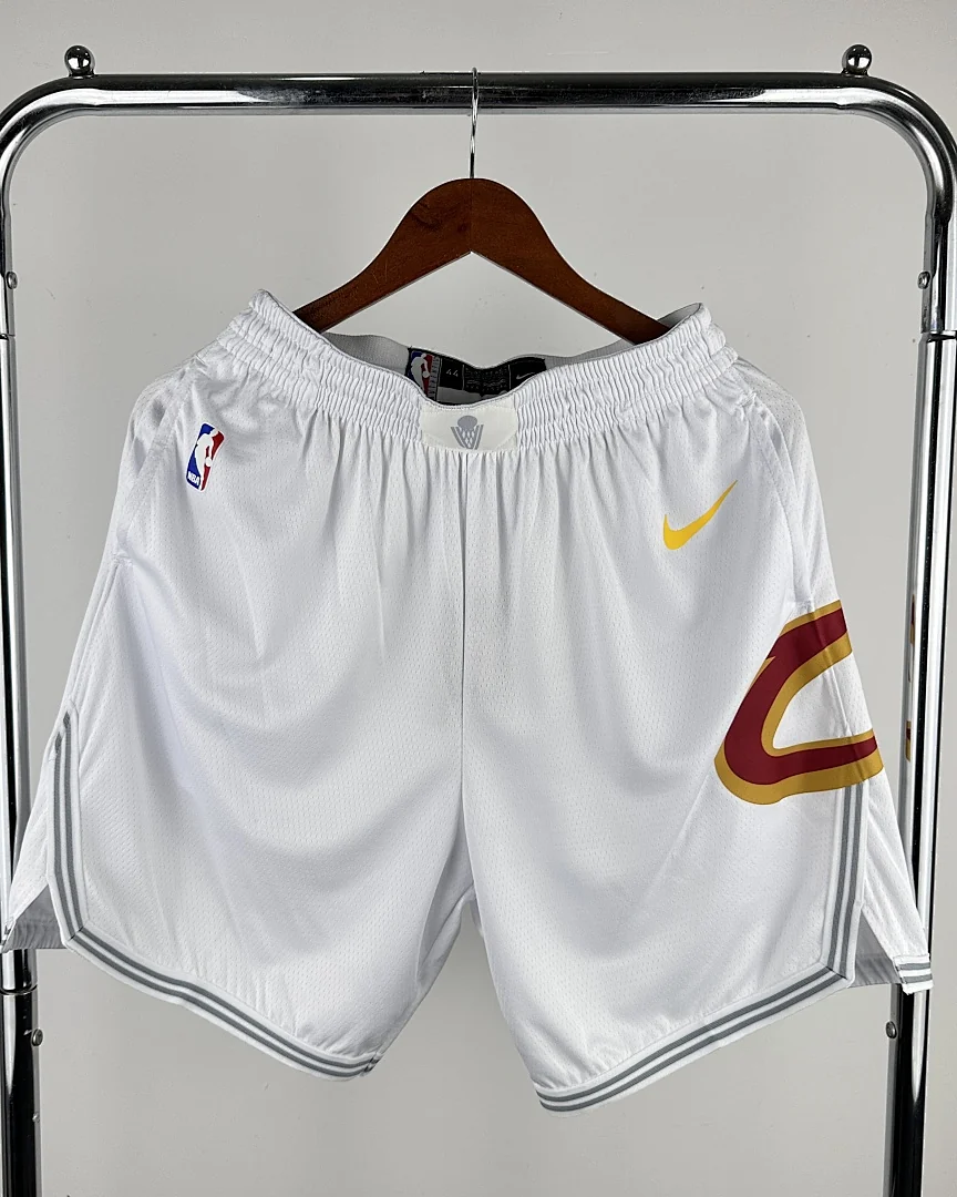 Calções NBA Cleveland Cavaliers Branco 2023