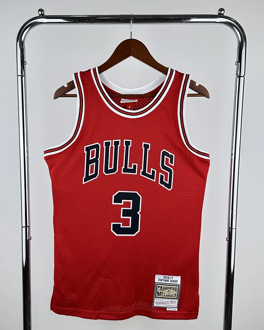 Camisola NBA Chicago Bulls Dwyane Wade #3 Retro Mitchell & Ness 16/17