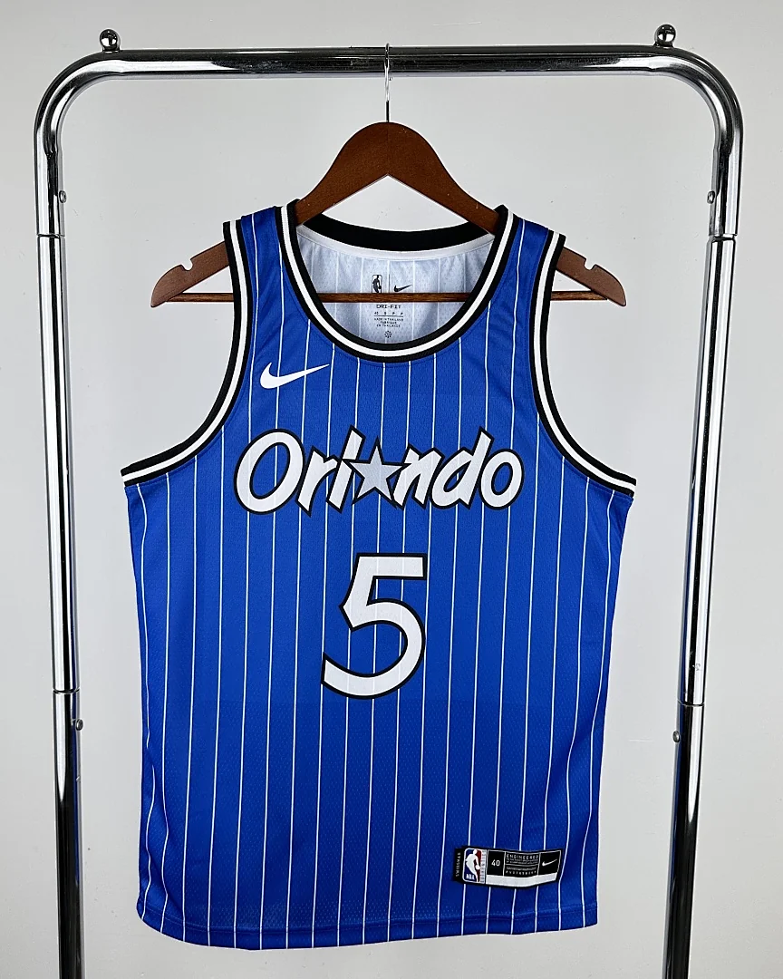 Camisola NBA Orlando Magic Paolo Banchero #5 Retro Azul 2019
