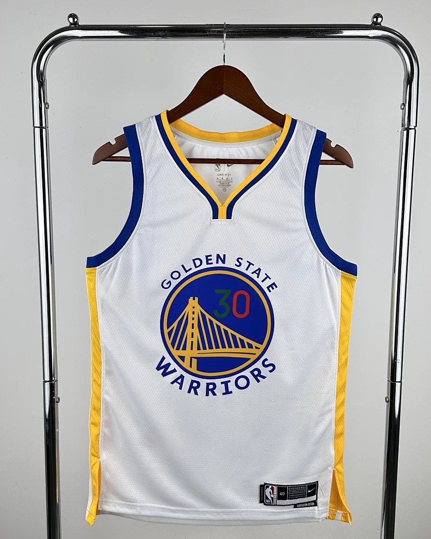 Camisola NBA Golden State Warriors Stephen Curry #30 Edição Especial Branca · Modelo 2