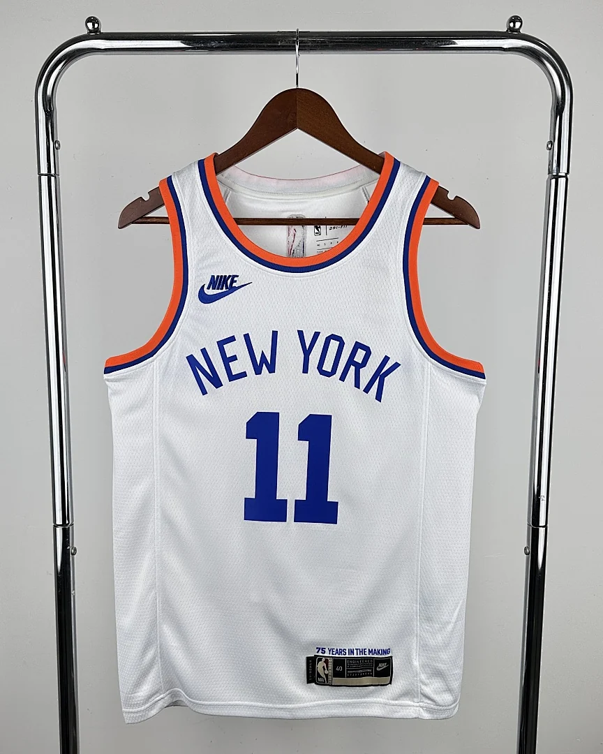 Camisola NBA New York Knicks Jalen Brunson #11 Retro 75.º Aniversário